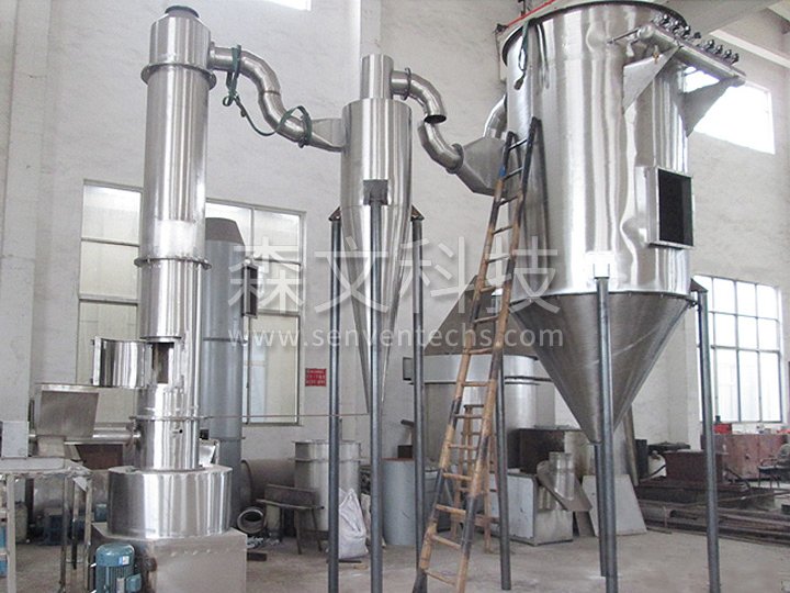 Flash dryer application site